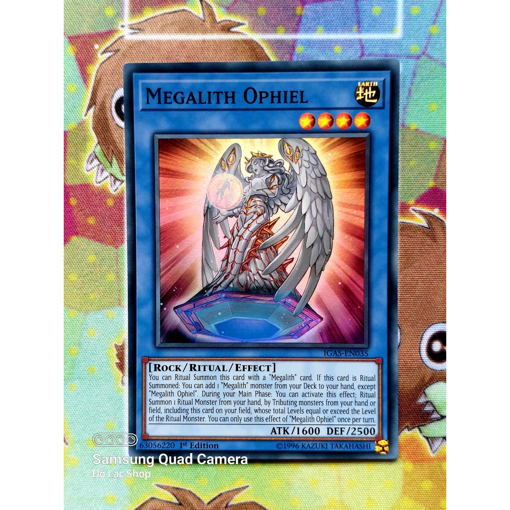 Thẻ Bài Yugioh Monster Megalith Ophiel - IGAS-EN035 - Super Rare