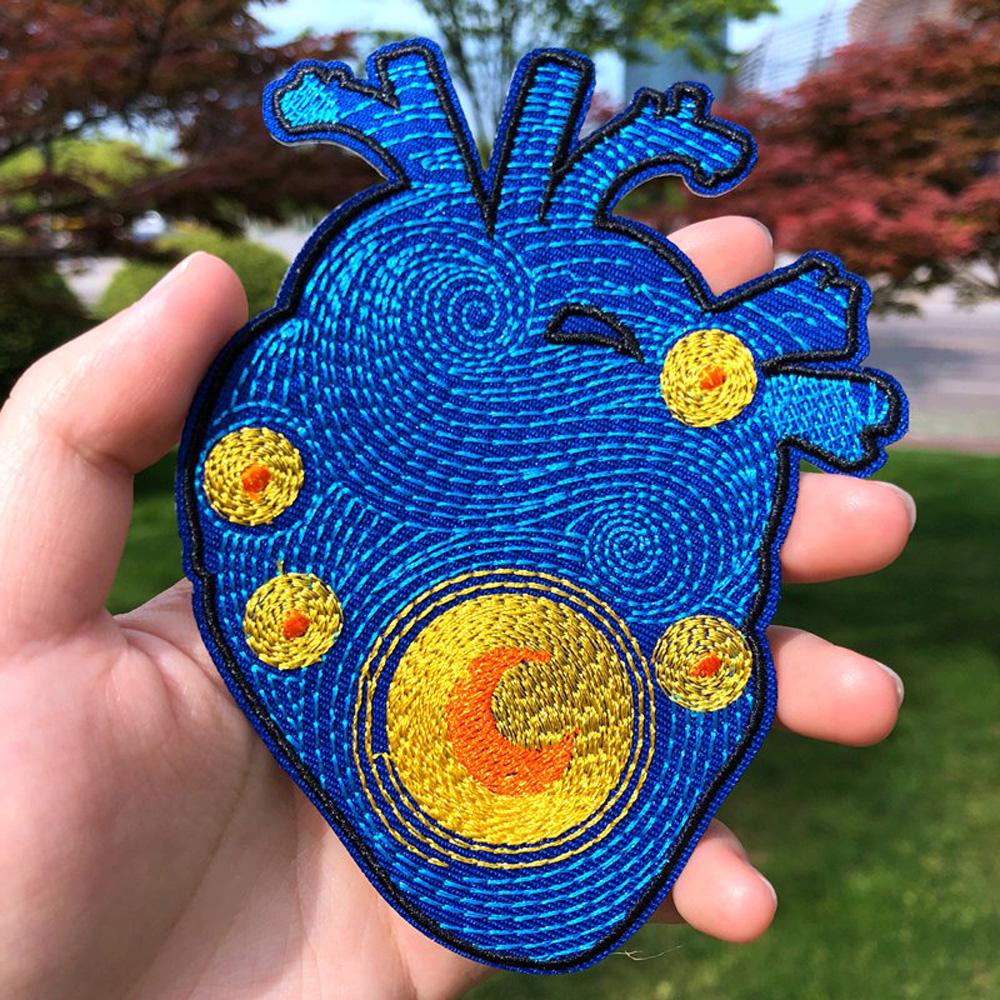 Sticker Ủi Thêu Hình Tranh Van Gogh