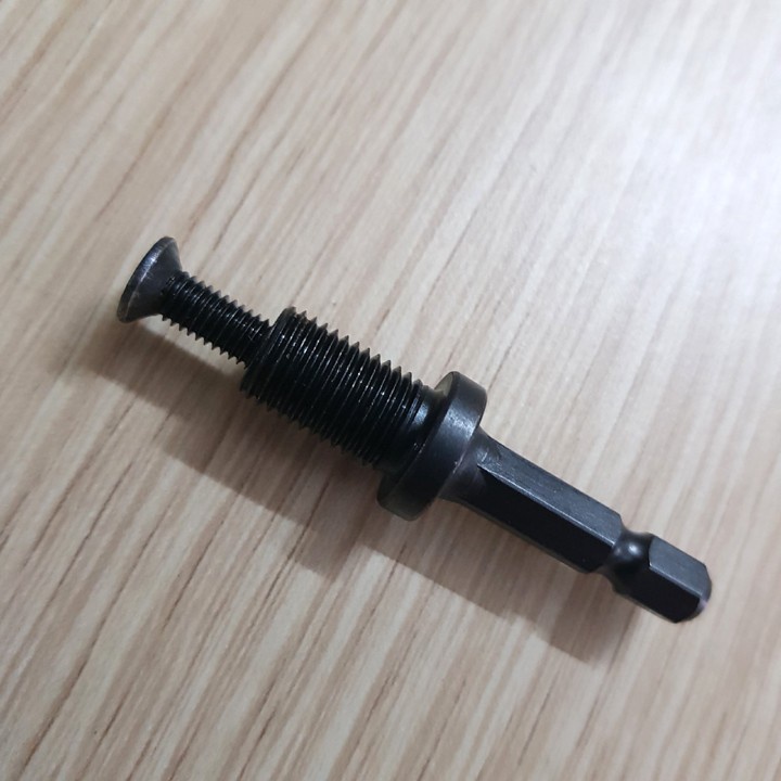 Đầu kẹp mũi khoan, đầu mang ranh 13mm, loại xoáy tay, kèm chuôi lục giác