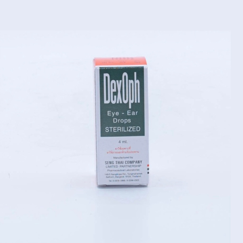 Nước Nhỏ Mắt Dexoph Dành Cho Người Đỏ Mắt , Ngứa Mắt - Dexoph Eye Ear Drops Sterilized 4mL