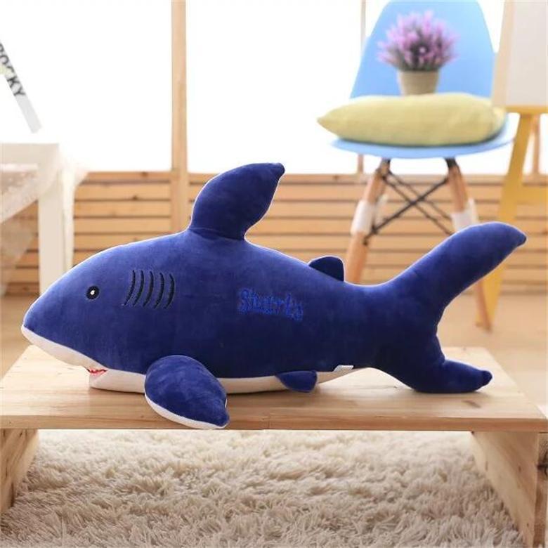 Gấu Bông gối ôm Cá Mập Baby Shark 50cm - Thú nhồi bông cao cấp-SANBEO.VN