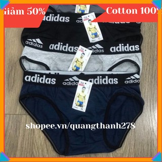 Quần Lót Nam | Quần Sịp Nam | Quần Sịp Tam Giác Adidas Chất Cotton | Size 50-80kg (Ảnh Thực Tế )