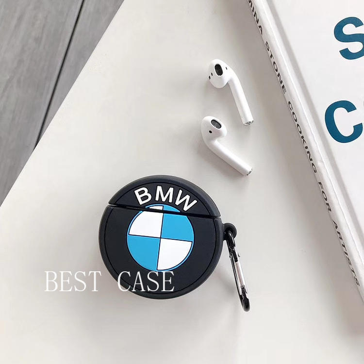 Ốp hộp sạc tai nghe bluetooth không dây silicon hình logo xe hơi sáng tạo cho Airpods 1/2 Airpods 2