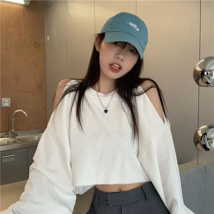[Mã FAMARAL2 giảm 10K đơn 50K] | HÌNH THẬT ĐỘC QUYỀN CUBEDLEMON | Áo croptop khoét vai