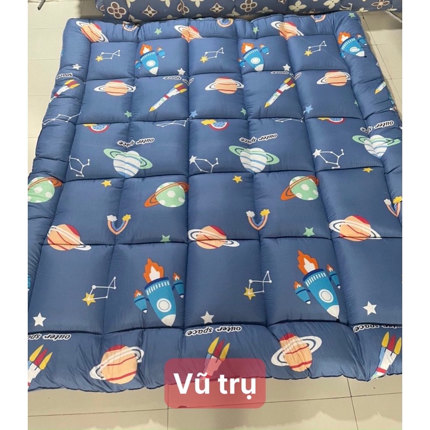 Đệm Topper Xuất Nhật Cao Cấp Nệm Topper Chất Liệu Cotton Polly Dày Dặn Êm Ái Bảo Vệ Vai Gáy Cột Sống Gấp Gọn Tiện Nghi