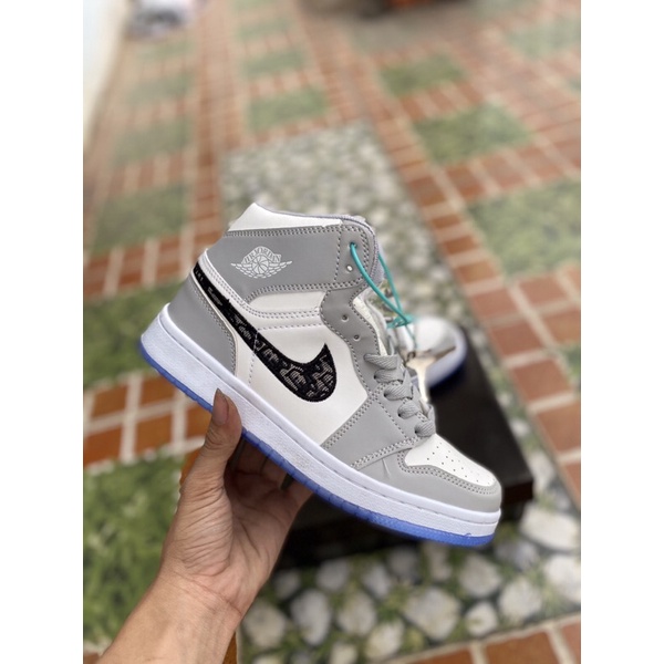 Giày Sneaker JD Xám Trắng Nam