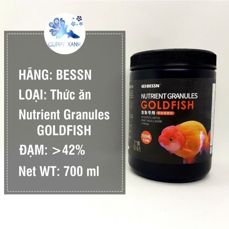 Thức ăn cao cấp cho goldfish cá vàng - ranchu - oranda - cá 3 đuôi