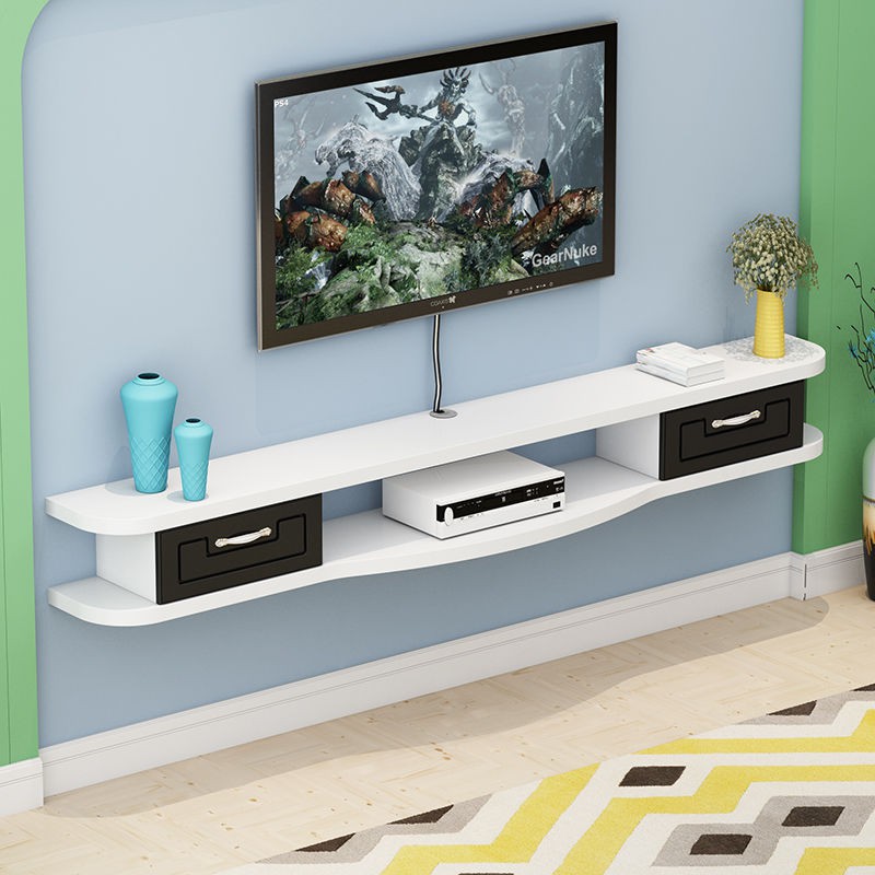 Mới đơn giản hiện đại tủ tv treo tường phòng khách, ngủ nhỏ set-top box router kệ phân vùng