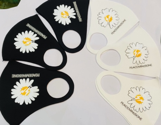 [Ảnh thật Có Clip] - Set 5 Khẩu trang vải in Hoa cúc Peaceminusone thời trang cá tính! | BigBuy360 - bigbuy360.vn