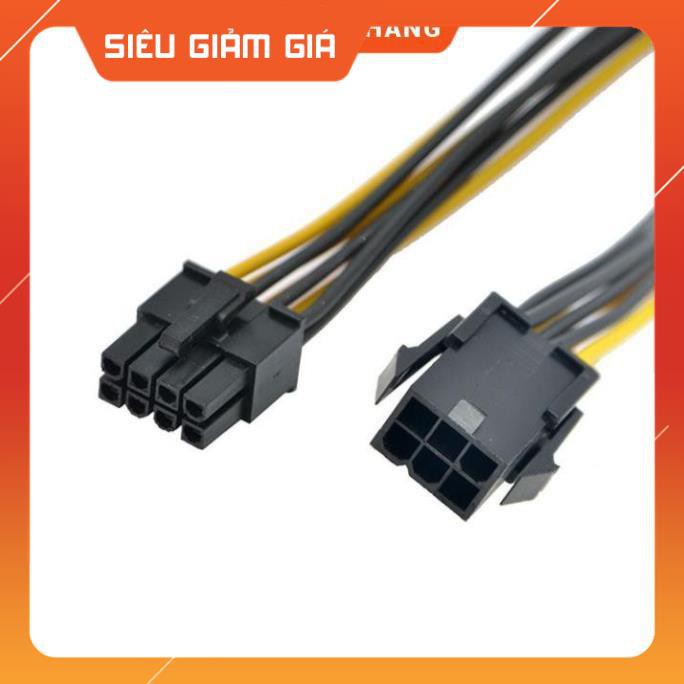 Cáp chuyển nguồn từ 6 Pin sang 8 Pin cho VGA