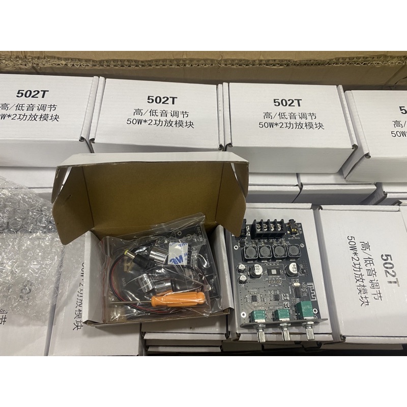 ZK-502T-Bảng mạch khuyếch đại âm thanh Wuzhi ZK-502T 50W*2 Chip 3116D2 Bluetooth 5.1 có hỗ trợ App