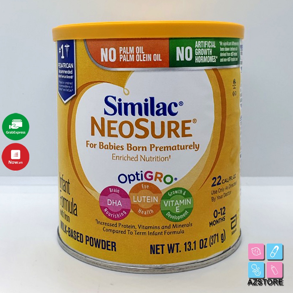 Sữa Similac Neosure cho bé nhẹ cân, sinh non - Similac Neosure Mỹ 371gr
