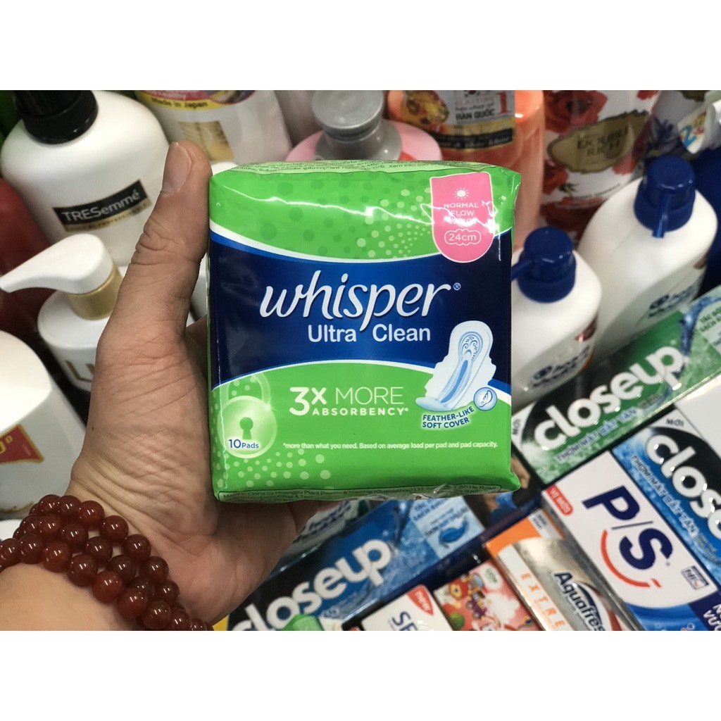 Băng vệ sinh Whisper siêu mỏng cánh 10 miếng