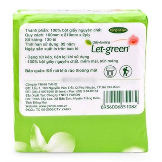 GIẤY VUÔNG LETGREEN (130 TỜ)