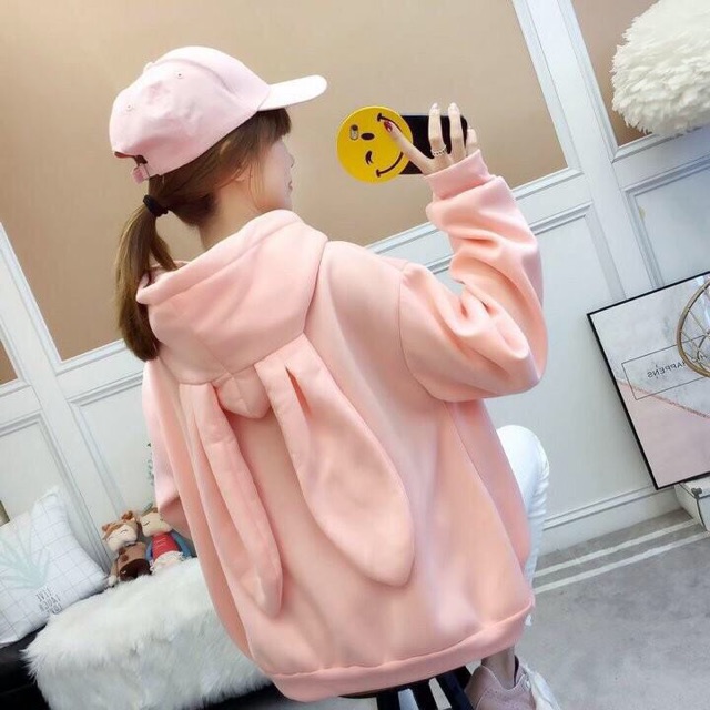 Áo hoodie tai thỏ -size dưới 55kg | BigBuy360 - bigbuy360.vn