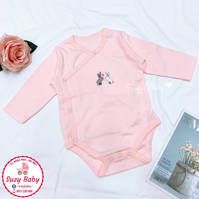 Bodysuit cúc lệch cho bé