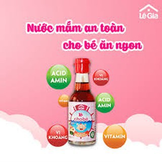 Nước mắm an toàn cho trẻ em Lê Gia 60ml nhãn hồng hoàn toàn là sản phẩm tự nhiên.