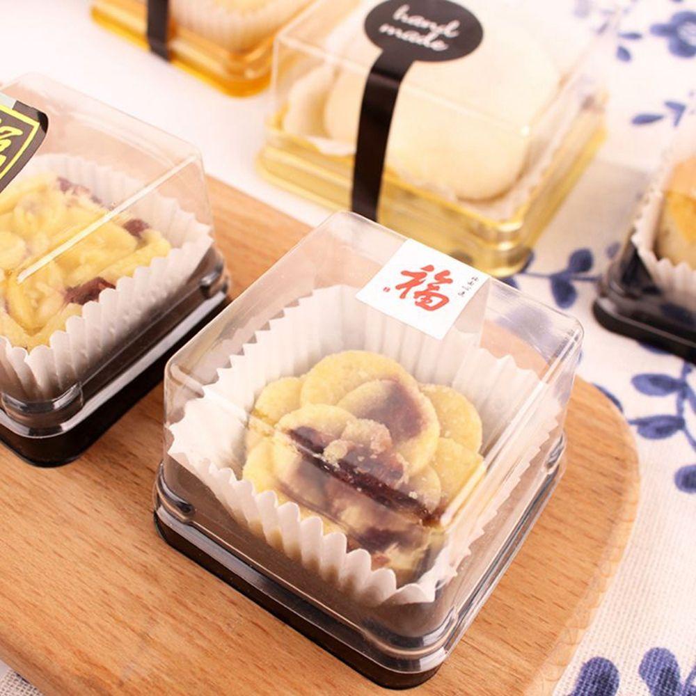 PATRICIA Hộp Đựng Bánh Trung Thu Hình Vuông Màu Vàng Kim