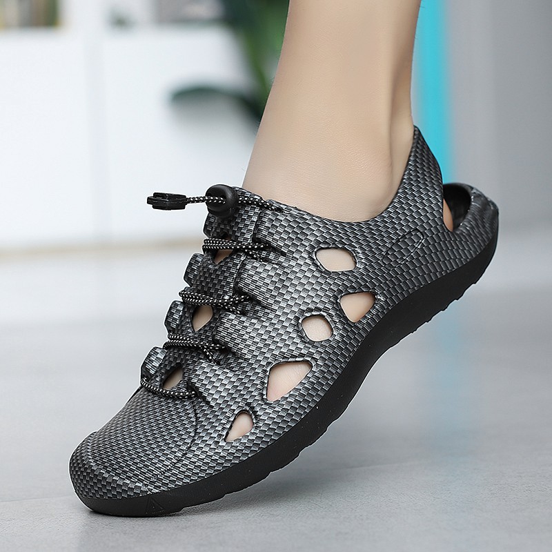 Hàng Có Sẵn Xăng đan Thể Thao Mẫu Guốc mules kasut lelaki Cho Nam