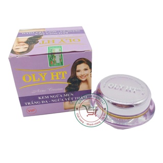 Kem Mụn Trắng da mờ Thâm Phục hồi da Se khít lỗ chân lông OLY HT 25g (Tím)
