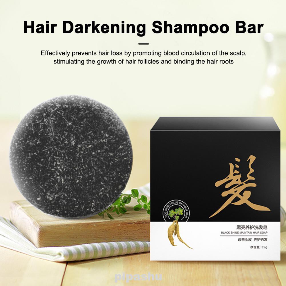 Home Daily Oil Control Promote Blood Circulation Natural Organic Anti Dandruff He Shouwu Hair Darkening Shampoo Bar