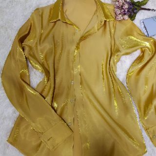 Áo sơ mi lụa ánh kim ( lụa 2 da)