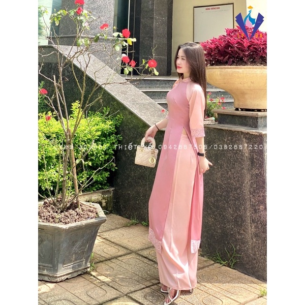 Áo dài cách Tân Hồng Ngọc, bộ sưu tập Bách Hoa Xuân, áo dài lụa mềm, đẹp, pha nét truyền thống và cách Tân hiện đại