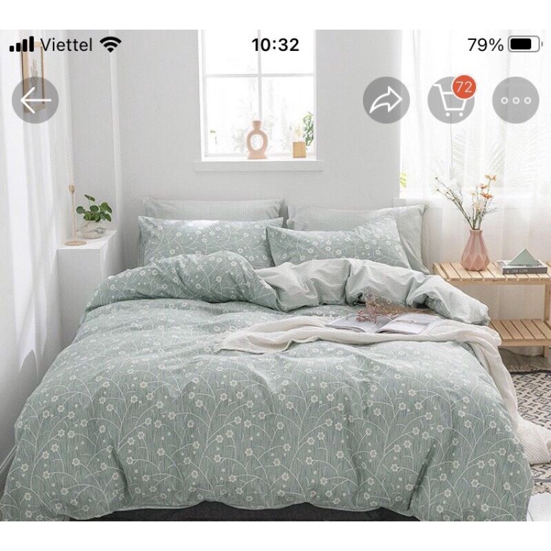 Chăn ga gối cotton living - 100% cotton hot hit