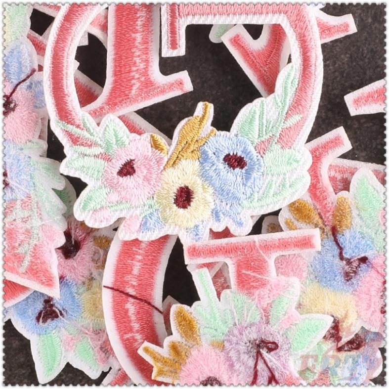 Sticker Ủi Thêu Hình Chữ Cái