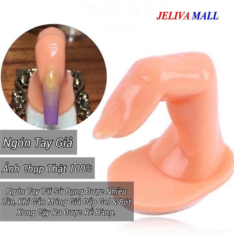Ngón tay giả tập làm nail bằng nhựa