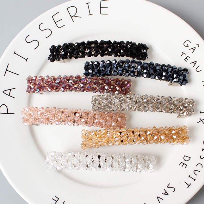 Kẹp Tóc Hàn Quốc Đính Đá Pha Lê Phụ Kiện Thời Trang Cho Nữ AB050