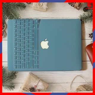 [Sale] Combo 5in1 ốp lưng + phủ phím cho Macbook màu Xanh blue (Kèm quà tặng ấn tượng)