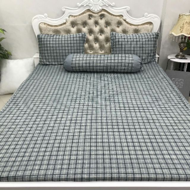 Bộ Drap Thun Hàn Quốc mát lạnh 4 món