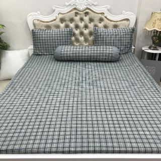 Bộ Drap Thun Hàn Quốc mát lạnh 4 món
