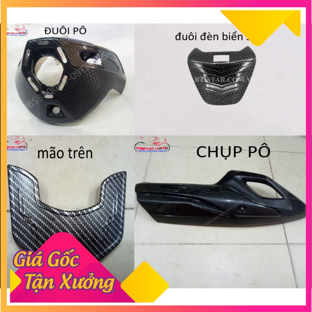 FULL BỘ CARBON CHO SH 2017-2019 (Ảnh Sp thật)