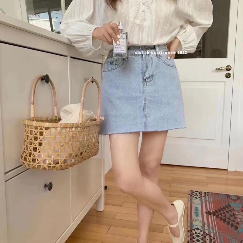 Chân váy Jeans ngắn