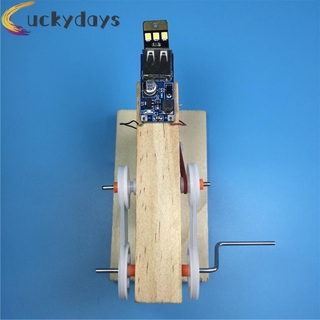 Đồ Chơi Lắp Ráp Mô Hình Máy Phát Điện Bằng Gỗ