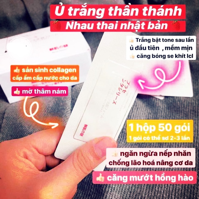 Gói Ủ Trắng Face Nhau Thai Cừu Nội Địa Nhật | BigBuy360 - bigbuy360.vn