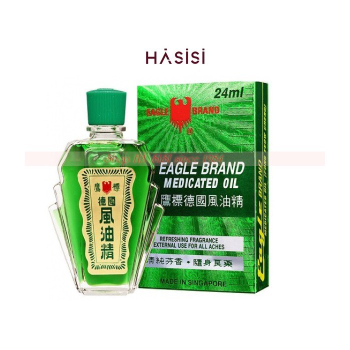 Dầu gió Xanh EAGLE BRAND - Medicated Oil 24ml (Singapore)