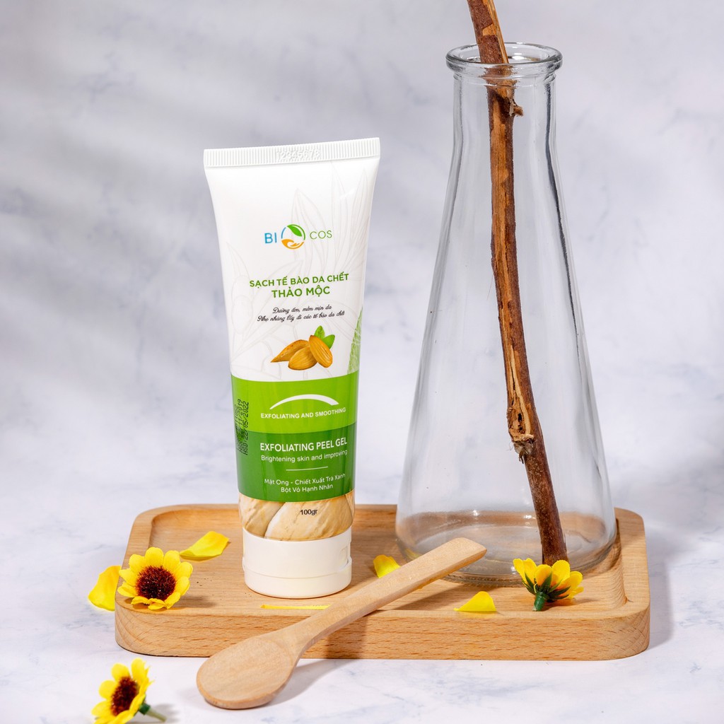 [Chính hãng] Tẩy Da Chết Thảo Mộc BIOCOS 120ml - Exfoliating Peel Gel Sạch Da, Dưỡng Ẩm, Sáng Mịn | BigBuy360 - bigbuy360.vn