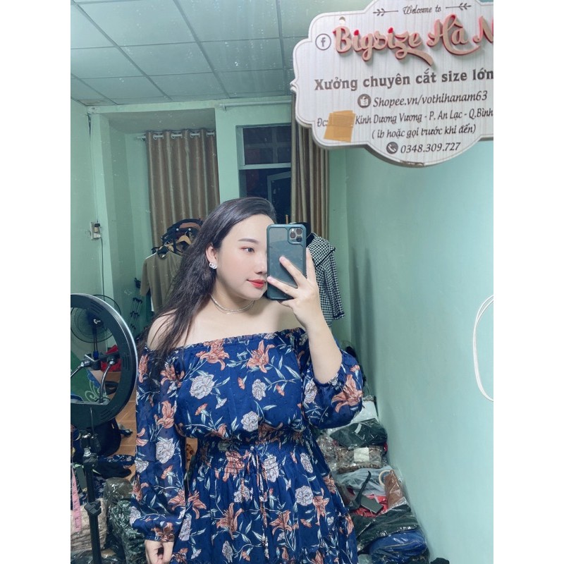 đầm bẹt vai bigsize 60-95kg