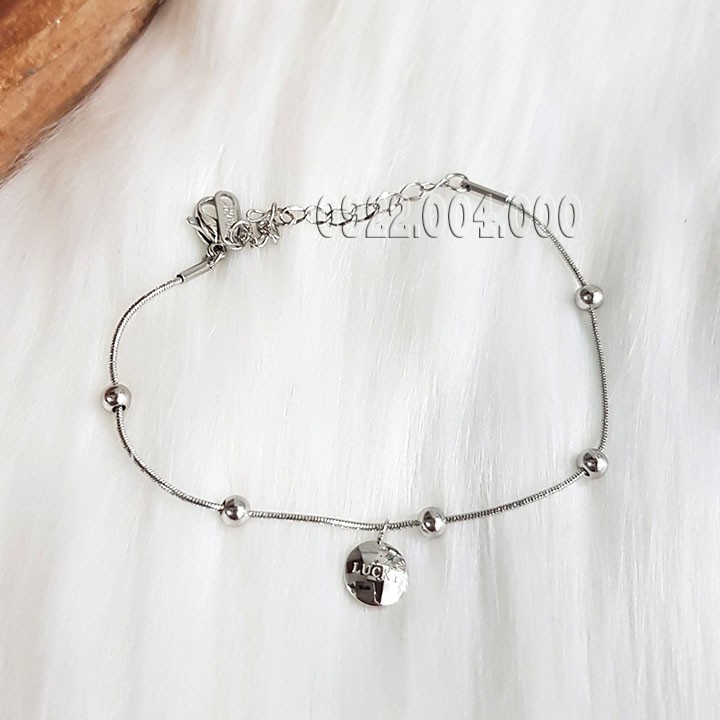 Lắc tay nữ, lắc tay chữ lucky LZ1591.