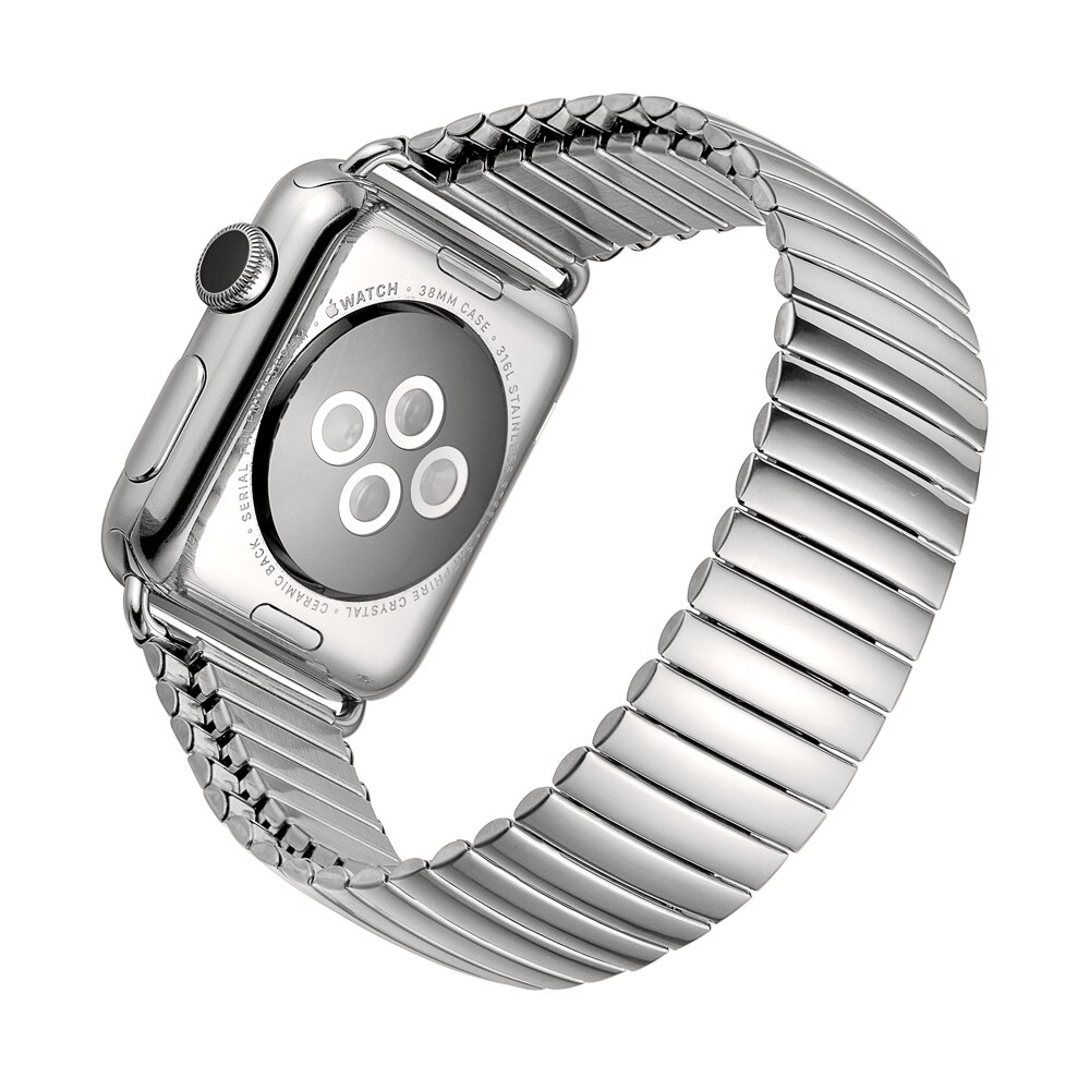 Dây Đeo Kim Loại Co Giãn Cho Đồng Hồ Thông Minh Apple Watch 3 2 42mm 38mm Iwatch Series Se 6 5 4 44mm 40mm