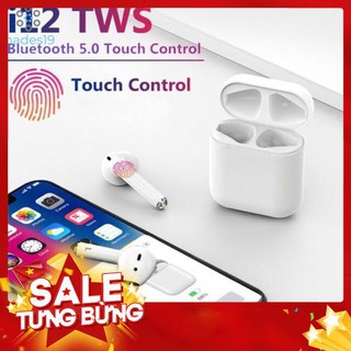 Tai nghe bluetooth i12 tws cảm biến vân tay cực hay