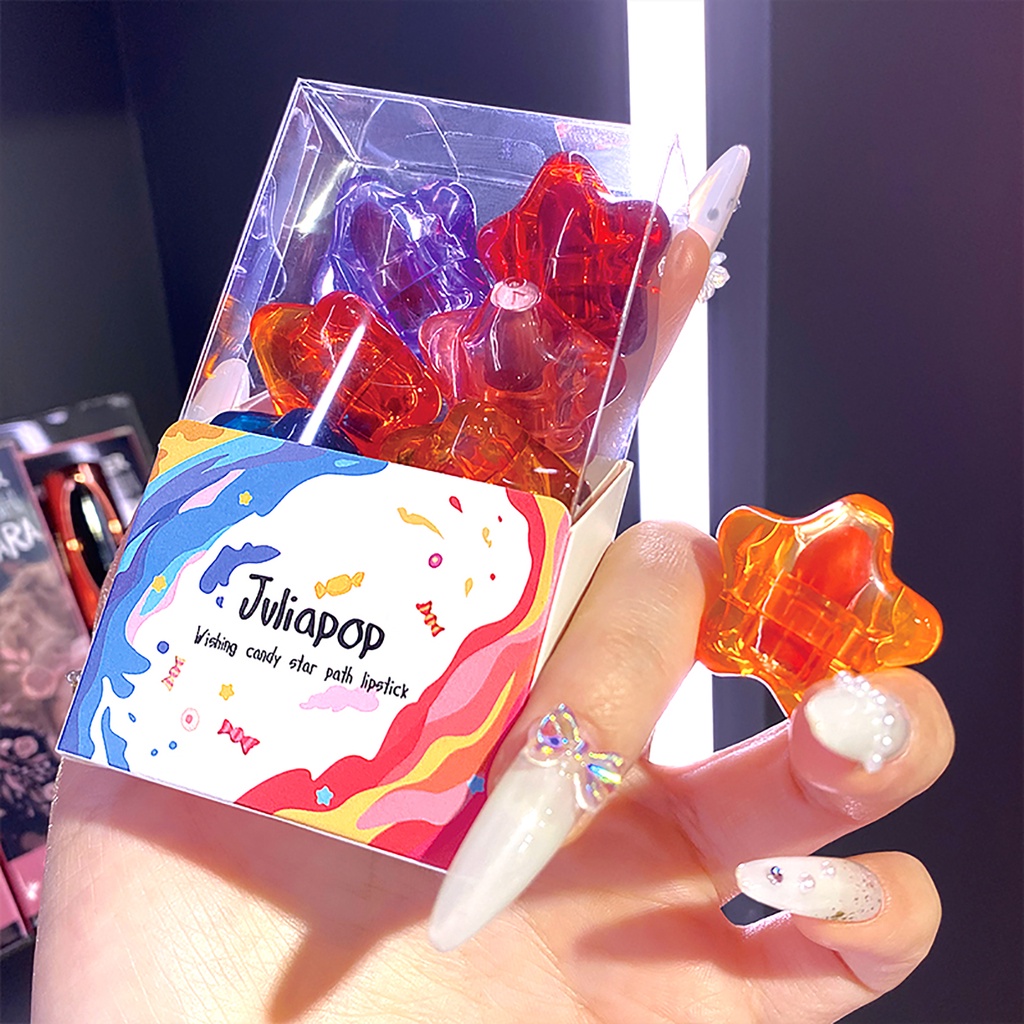 Bộ Son Môi Mini Màu Kẹo Ngọt Mịn Như Nhung Lâu Trôi Chống Thấm Nước Hình Viên Thuốc Mini