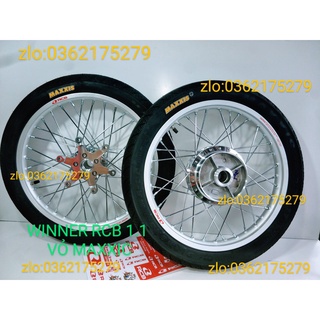CẶP BÁNH CĂM WINNER1.4 1.6 NIỀN NHÔM  RCB 1.1 ,CĂM ĐÙM MẠ CROM LOẠI 1 VỎ MAXXIC 250.275 GẮN VỪA NHƯ ZIN  .