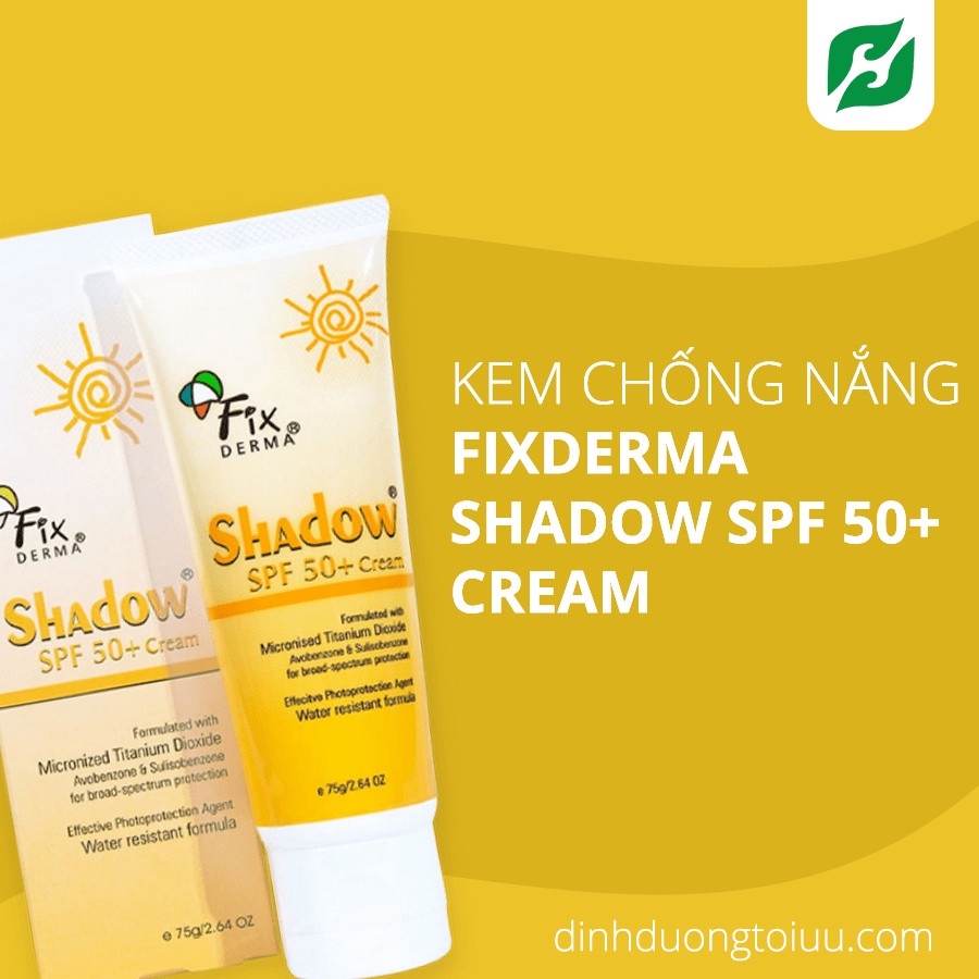 Kem chống nắng Fixderma Shadow SPF 50+ 75g