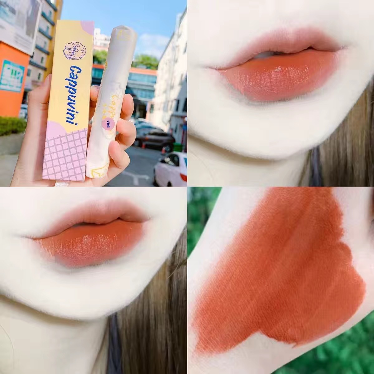 Cappuvini 6 Color Matte Lipstick Velvet Lip Glaze Moisturizing Lipgloss | BigBuy360 - bigbuy360.vn