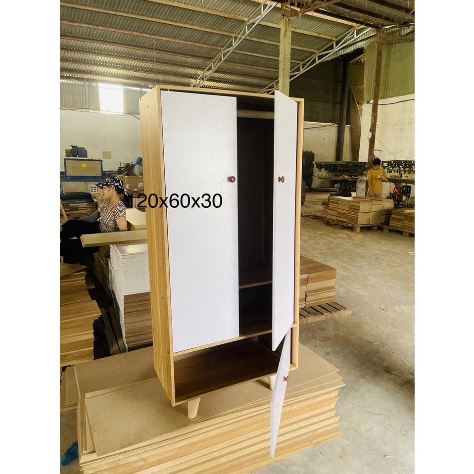 Phí Ship Rẻ - Tủ Quần Áo,Tủ Gỗ Đa Năng Có Chân, Chất Liệu Gỗ MDF Phong Cách Hiện Đại