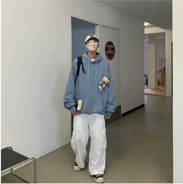 Áo Hoodie Thể Thao Phong Cách Hàn Quốc Cho Nam (3 Màu)